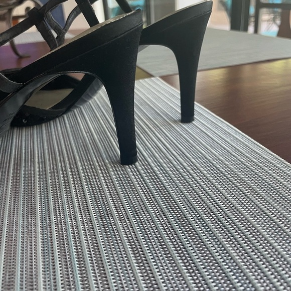 Adrianna Pappel, Black Sequin Stiletto Heels - Picture 3 of 5